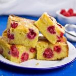 Blondies aux amandes et framboises cuits au Air Fryer